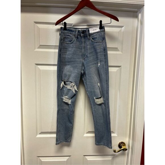 Hollister Curvy Ultra High Rise Distressed Mim Jeans sz 23S NWT - Picture 1 of 7